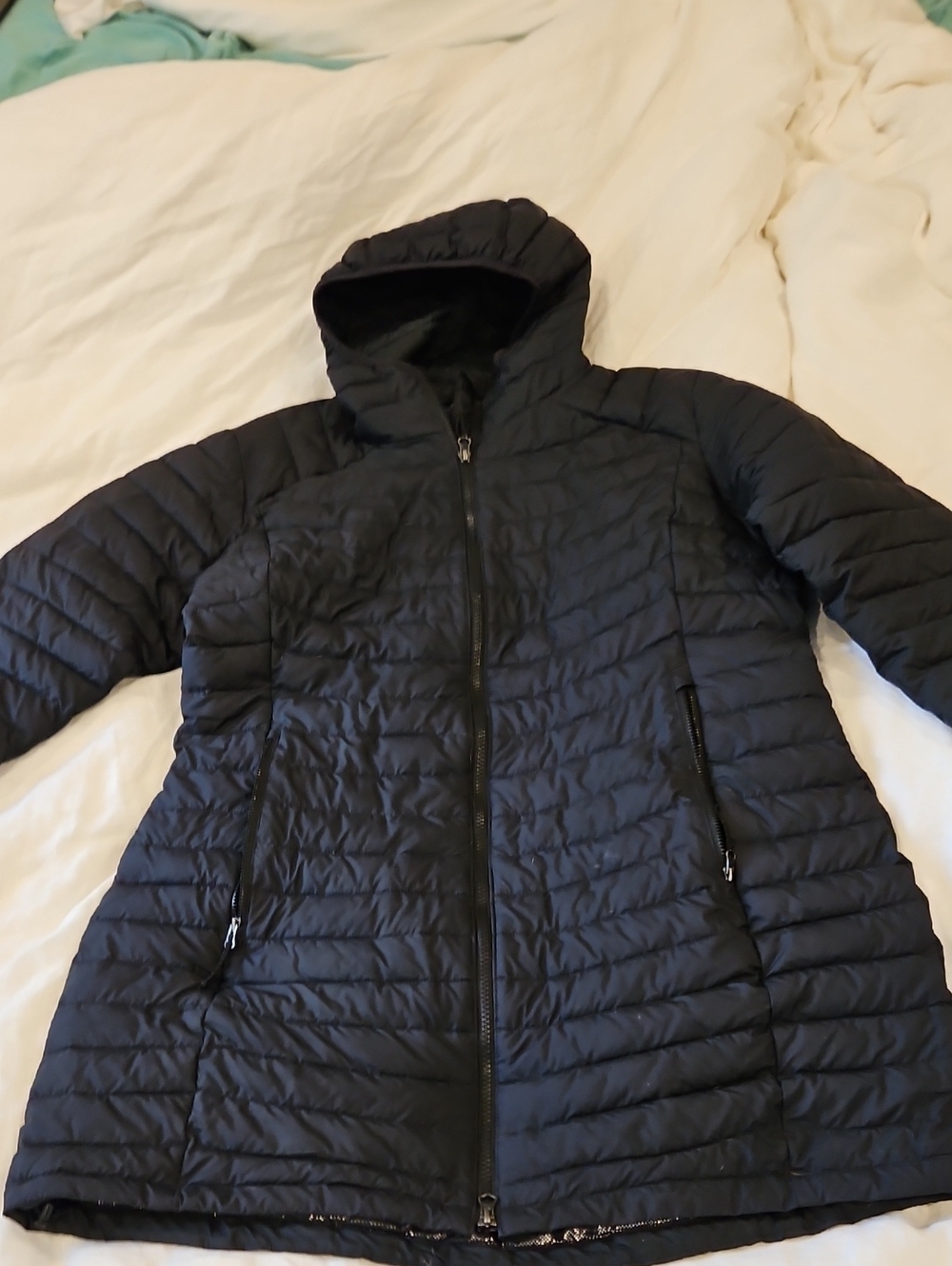 Women’s Columbia Omni-heat Hooded Puffer Coat - Black